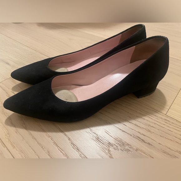 Gravitypope black suede pointed flats - Picture 1 of 6